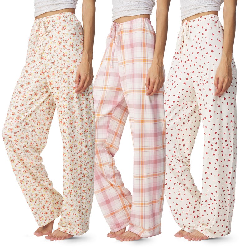 Ultra Performance Womens Pajama PJ Pants 3 Pack Lounge Bottoms Pajamas for Women (Avail in Plus Sizes) - Image 1