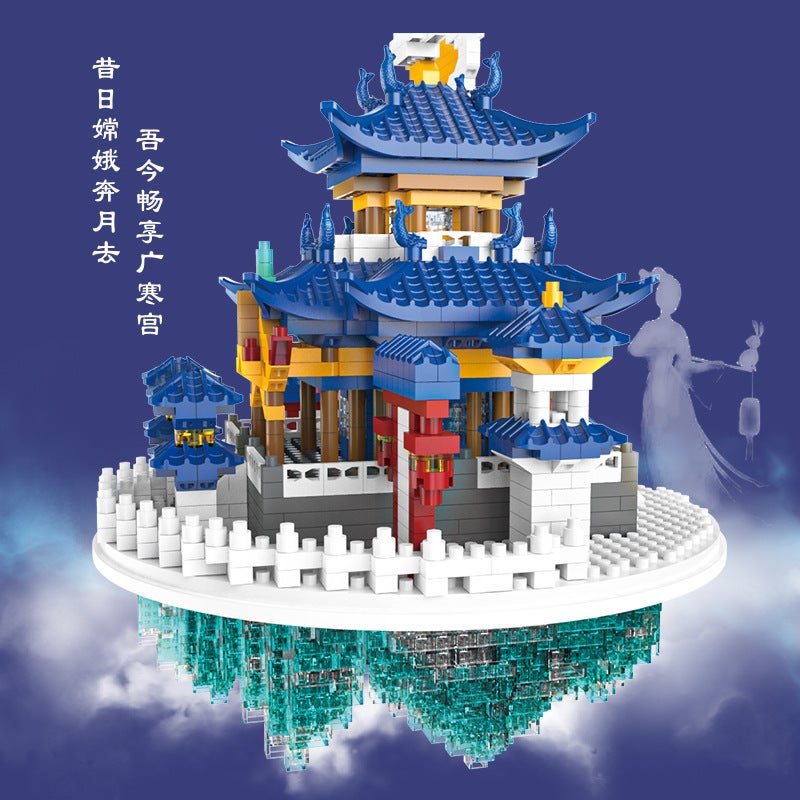 Compatible With Lego Guanghan Palace Building Blocks Puzzle Microparticles Peach Blossom Pool Chinese Style Building Assembled Creative Toys - Image 5