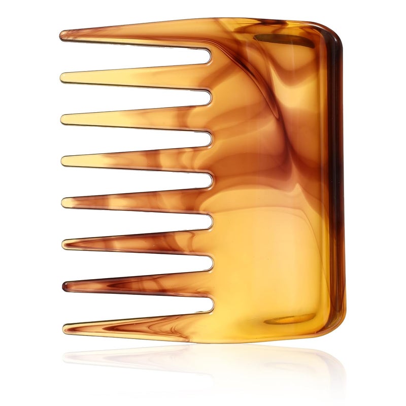Travel Wide and Mini Detangling Comb  Portable Pocket Hair Styling and Shower Comb for Curly Thick and Wet Hair Tiny Purse Comb for Women Beard Comb for Men  1 Pack
