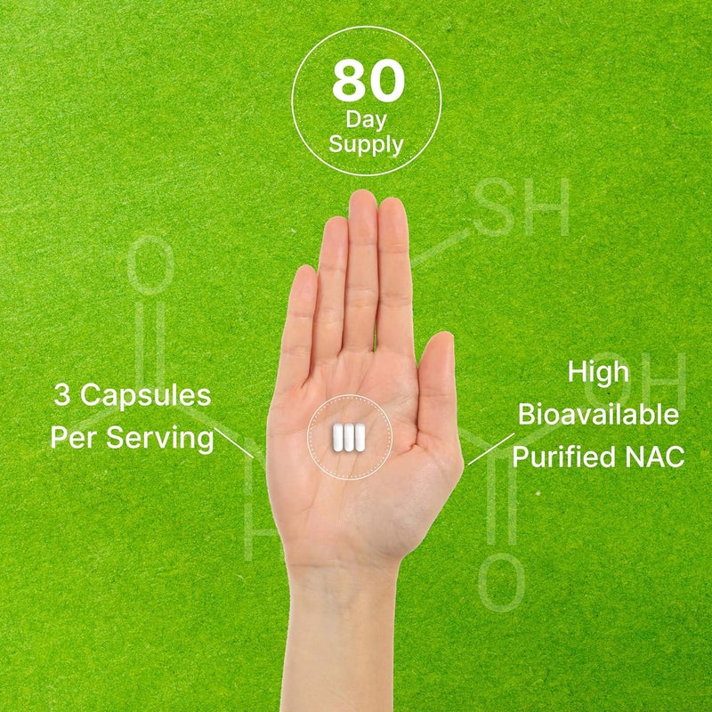 DEAL SUPPLEMENT مكمل ديل NAC مكمل NAcetyl Cysteine 1000 ملغ لكل حصة مع الجلوتاثيون المخفض 240 كبسولة دعم مضاد للأكسدة لصحة المناعة ووظيفة الرئة والكبد - Image 4