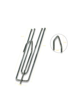 LuxHome Stainless Steel 4-Prong Pinch Pleat Curtain Hooks – Durable Short Hooks for Drapes, Window Treatments, and Pinch Pleat Curtains – Rust-Resistant Design (Pack of 20)  - Image 3