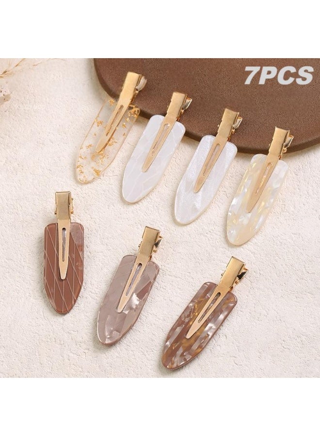 7-Pcs No Bend Hair Clips Set Multicolour - Image 1