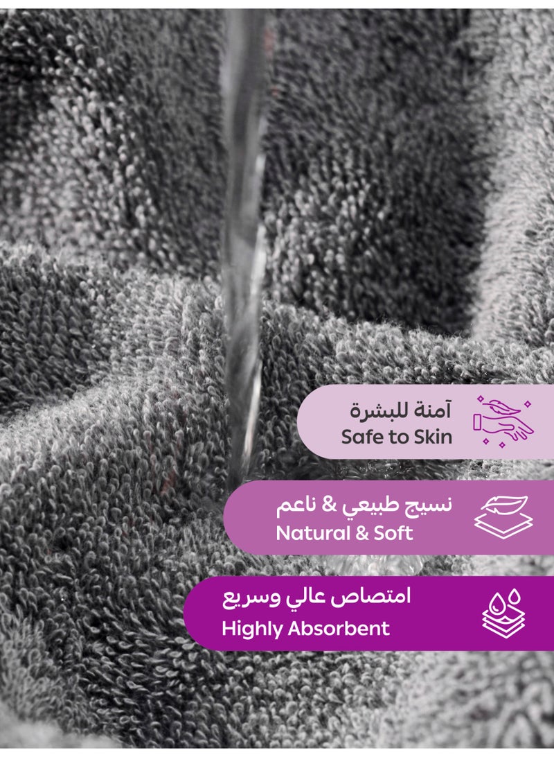 دوناتيلا طقم مناشف حمام فاخر  قطع  جرام للمتر المربع قطن مشط بالكامل سريع الجفاف فائق الامتصاص سميك وفخم للاستخدام اليومي والفندقي والسبا والجيم - Image 4