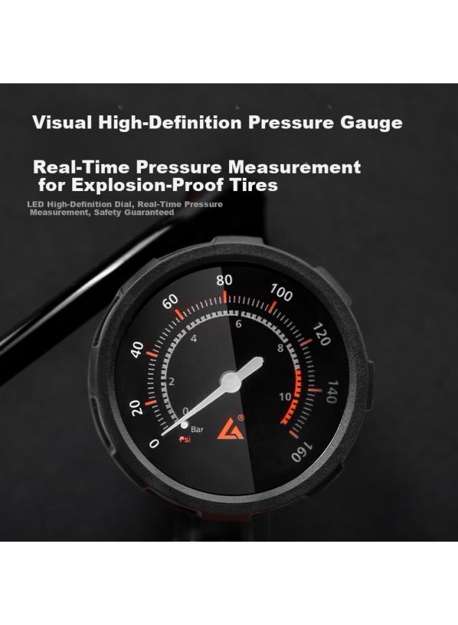 Phoenix Bicycle Pump Universal Inflator Electric Bike Mountain Bike Road Bike New High Pressure Car High Pressure - Image 3