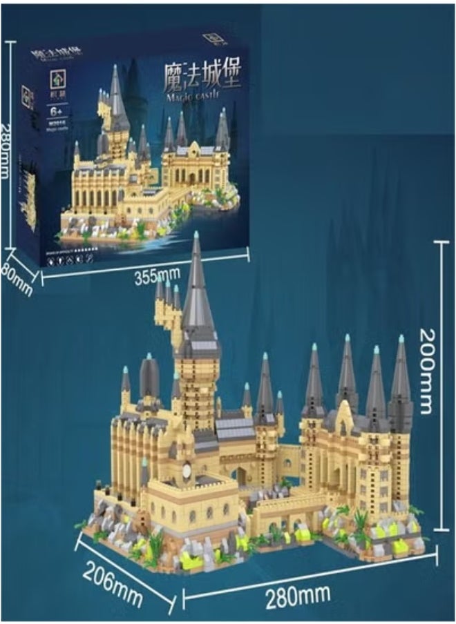 Castle Building Blocks Mini Bricks, 3000+Pcs Street View Bricks Model,Collectible Display Model Building Set