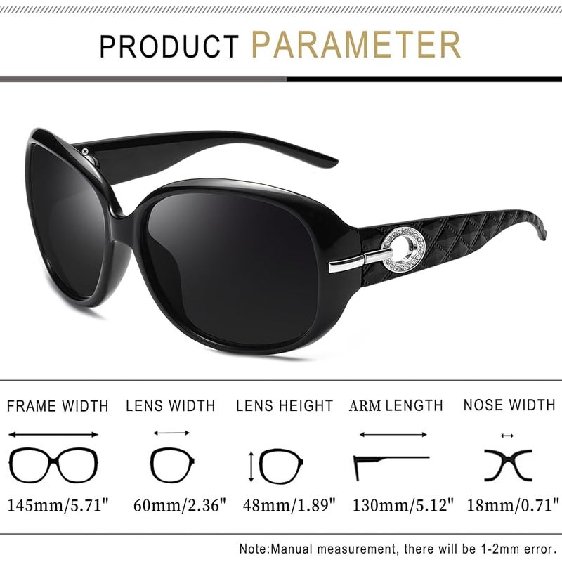 Joopin Sunglasses for Women Oversized Shades for Ladies Trendy Large Rectangle Sun Glasses UV Protection - Image 4