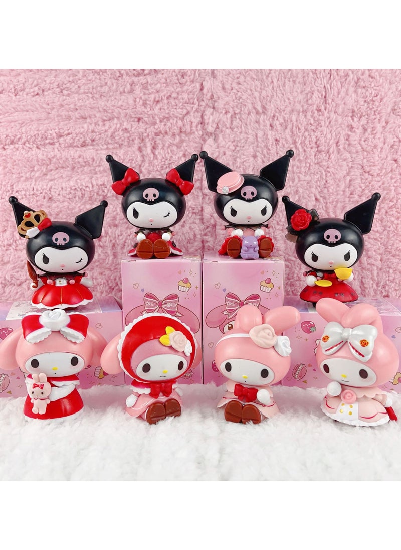 OCTOBER Sanrio Rose and Paijue Figure Kulomi Figure Melody Ornament Model Tabletop  - Image 1