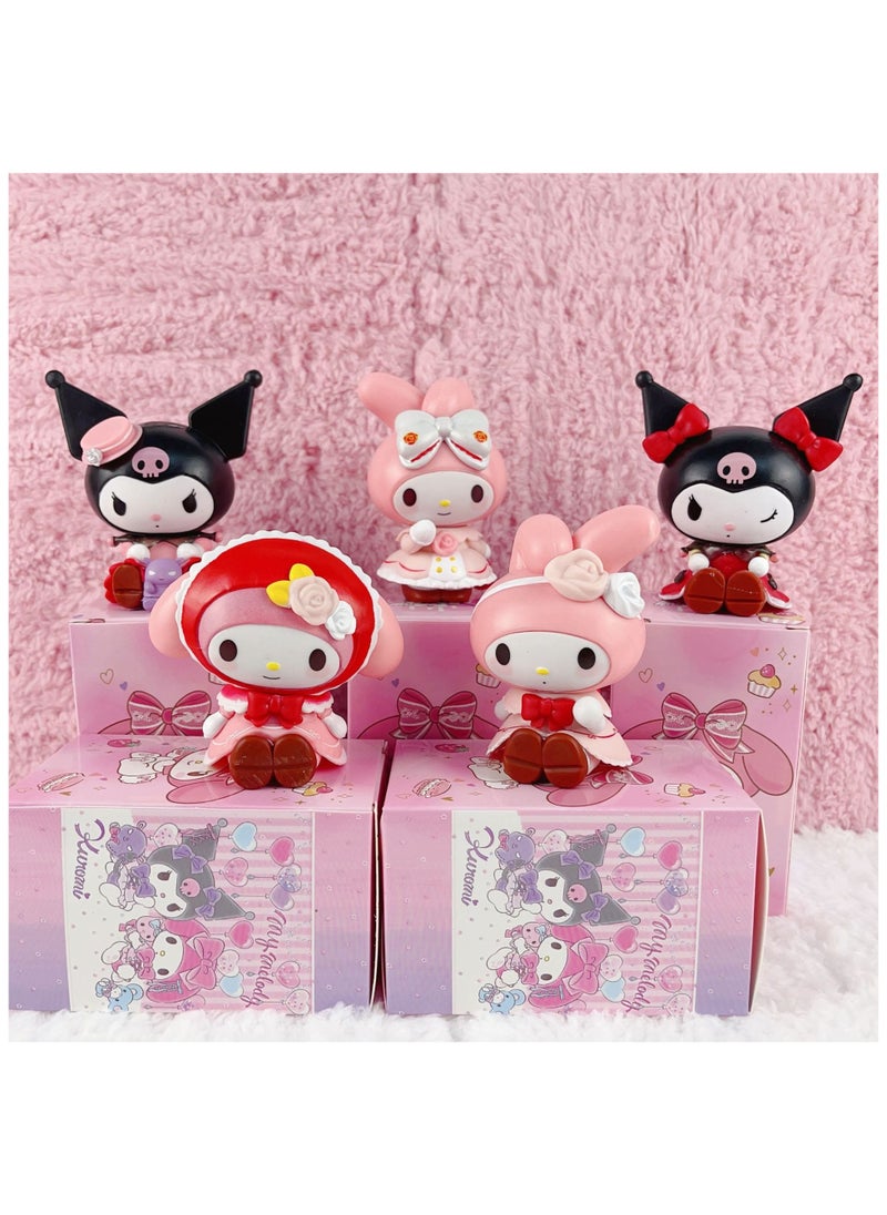 OCTOBER Sanrio Rose and Paijue Figure Kulomi Figure Melody Ornament Model Tabletop  - Image 3