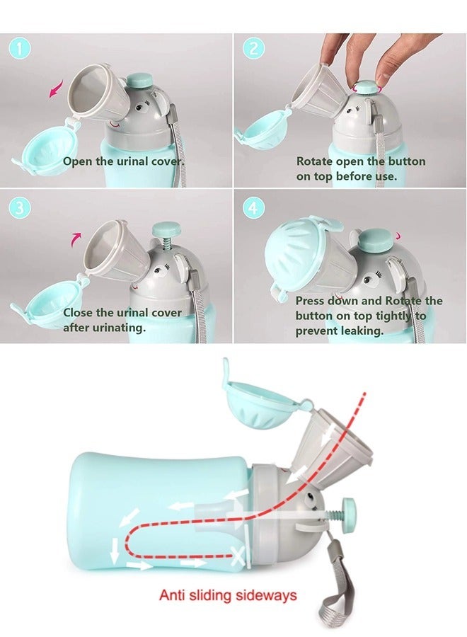 شيبشيب نونية محمولة للأطفال، مناسبة للطوارئ أثناء التخييم أو السفر بالسيارة وتدريب الأطفال على استخدام الحمام. - Image 3