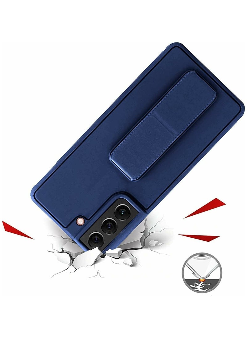 Denx Magnetic Case for Samsung Galaxy S24 Ultra, Back Stand Case Magnetic Car Holder, Premium Silicone Horizontal & Vertical Kickstand, with Multi Stand for Samsung Galaxy S24 Ultra (Dark Blue) - Image 4