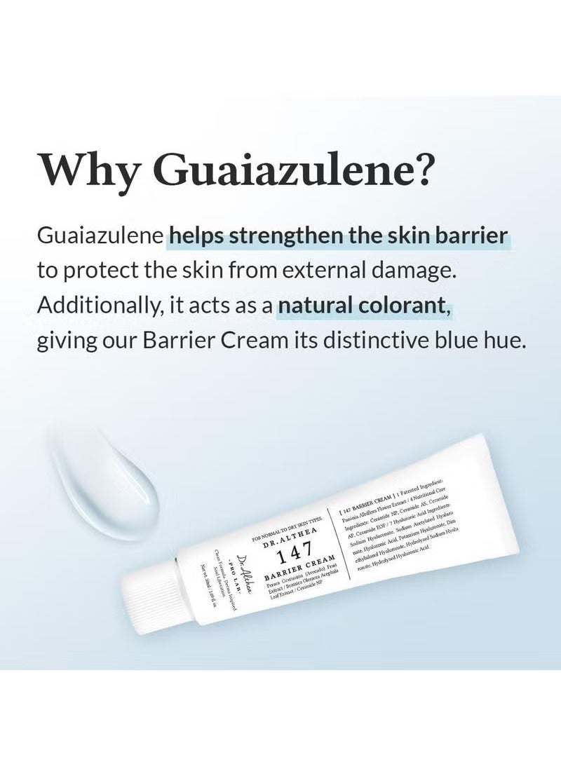 دي آر.ألثيا 147 كريم حاجز  العناية اليومية بالحاجز الجلدي  ترطيب عميق مع حمض الهيالورونيك والسيراميدات  العناية بالبشرة النباتية الكورية لأنواع البشرة العادية إلى الجافة  1.69 فلتر أوز - Image 3