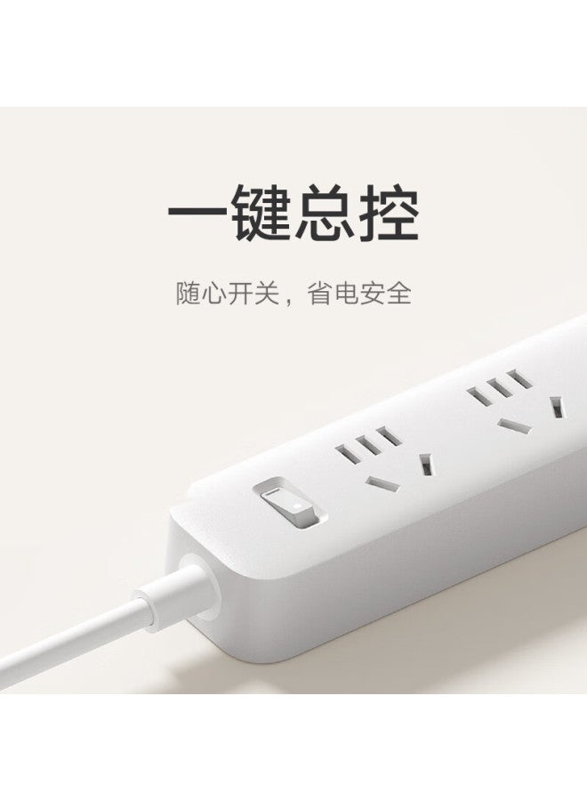 M I Mi New National Standard Power Strip/extension Cord/power Bar/power Strip/power Board/power Strip Board, 5 Outlets With Master Switch, Total Length About 1.8 Meters - Image 2