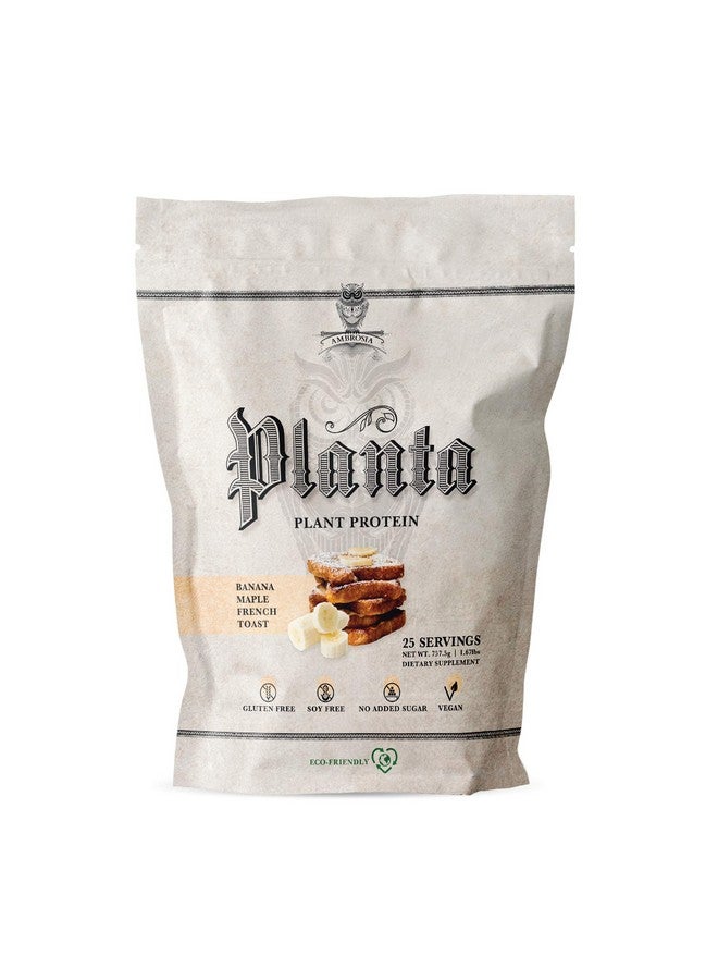 Ambrosia Planta - Premium Organic Plant-Based Protein | Vegan & Keto Friendly | Gourmet Flavors with No Bloating or Stomach Upset | Gluten & Soy Free | No Added Sugar | 25 Servings | Banana Maple - Image 1
