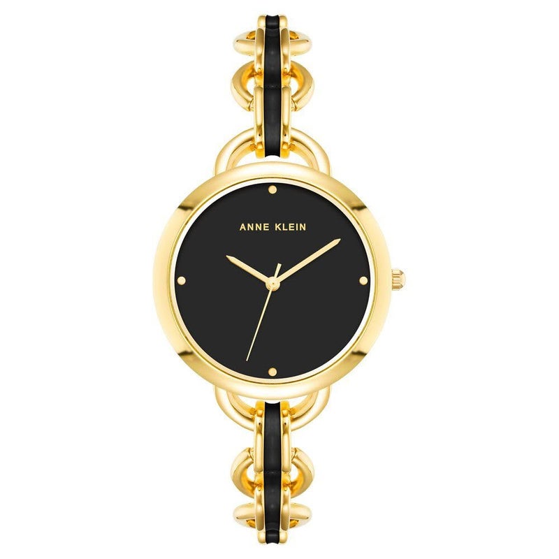 Anne Klein Quartz Analog Black dial Metal Strap Watch for Women-AK4092BKGB - Image 2