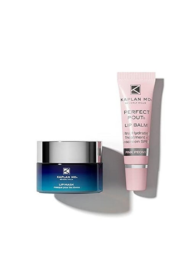 KAPLANMD - Kaplan Md Perfect Pout Duo Lip Mask (0.5 Oz.) & Lip Balm 0.17 Oz. Complete Antiaging Skin Care For Lips - Image 1