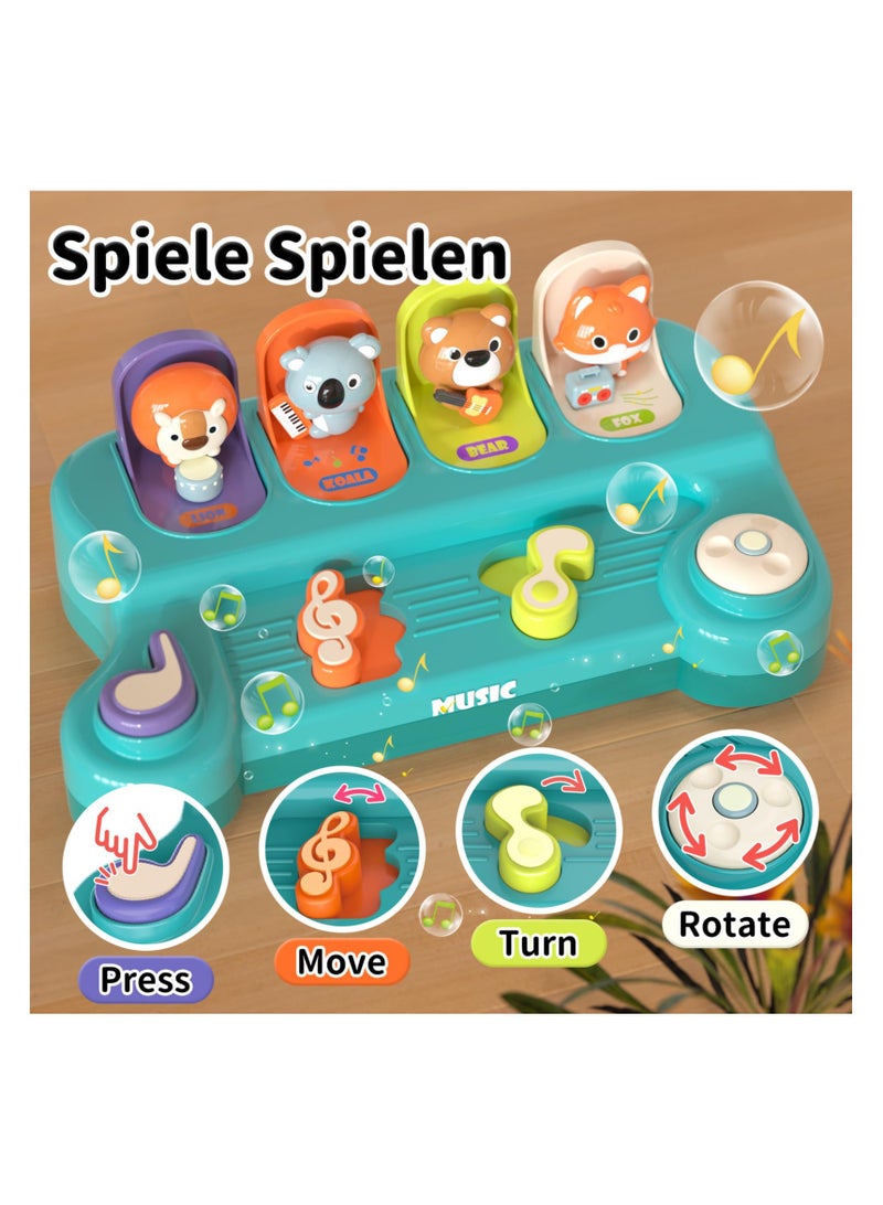 SYOSI Montessori Toys for 1 Year Old Boy Girl, Interactive Early Learning Musical Toy for Babies 6-18 Months, Pop-Up Animal STEM Toy with Music, Educational Gift for Toddlers Age 1-2 - Image 3