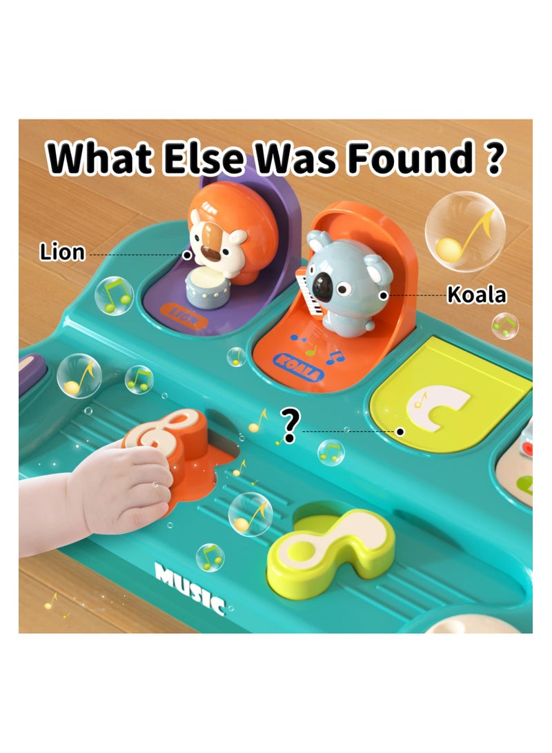 SYOSI Montessori Toys for 1 Year Old Boy Girl, Interactive Early Learning Musical Toy for Babies 6-18 Months, Pop-Up Animal STEM Toy with Music, Educational Gift for Toddlers Age 1-2 - Image 4