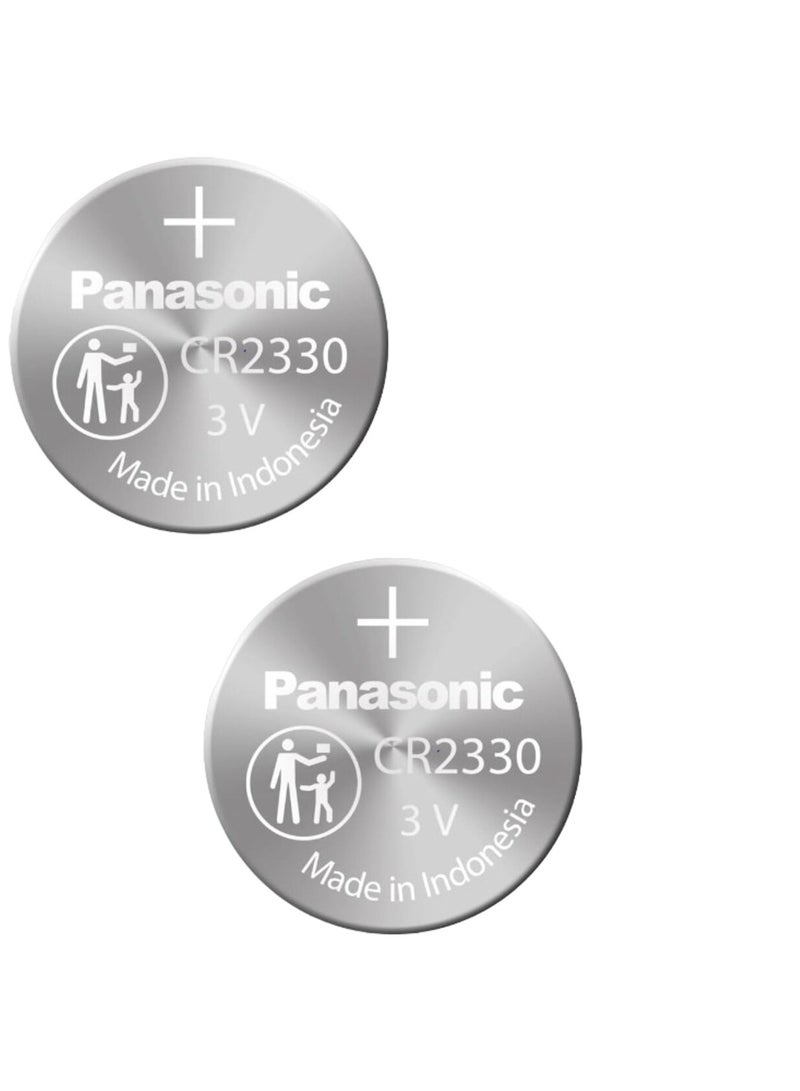 Panasonic 2-Pieces Panasonic CR2330 Lithium 3V Indonesia Batteries
