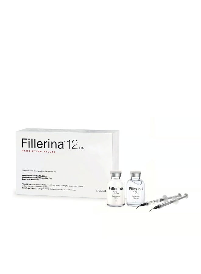 فيلرينا فيليرينا 12HA علاج تكثيف وتعبئة الوجه، حمض الهيالورونيك من الدرجة الثالثة، 30 مل × 2 - Image 1