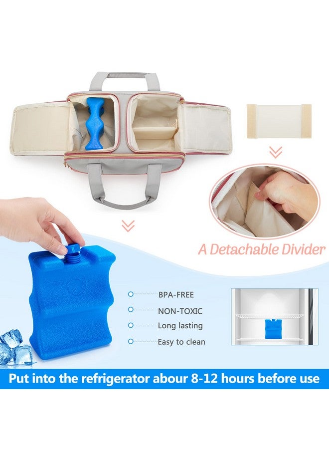 Damero Damero Wearable Breast Pump Bag with Ice Pack Compatible with Elvie and Most Medela Electronic Pumps, Tote Bag for Wearable Breast Pump, Pump Parts and Ice Pack, Patent Design - Image 1