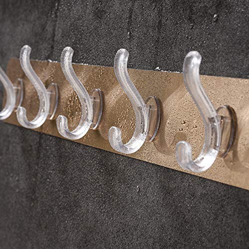 STL Stl SelfAdhesive Heavy Duty Strong Sticker Sticky Plastic Wall Mounted Hooks Ideal For Hanging Home Kitchen And Bathroom Key Hanger Frame Holder Pack Of 1 Multicolor  - Image 5
