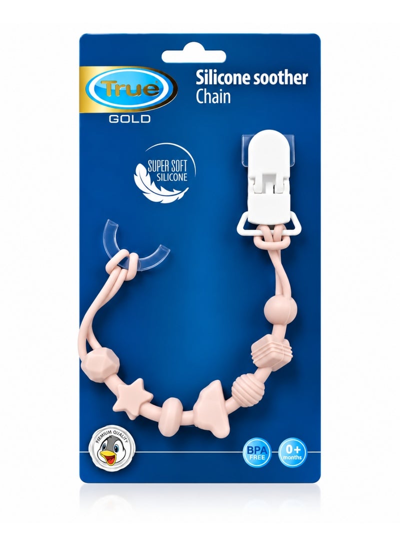 True Gold Silicone Pacifier Chain – BPA FREE