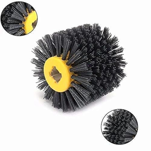 SIGNI New Abrasive Wire Drawing Wheel Drum Burnishing Polishing Brush for Wooden Furniture Floor Polishing 120X100mm 180 Grit 1pack - Image 2