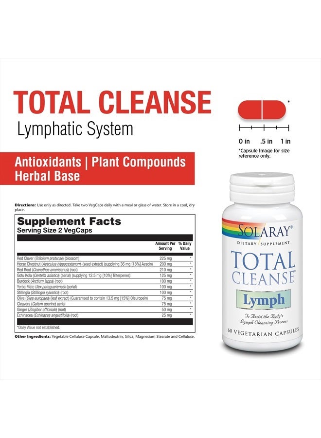 SOLARAY كبسولات توتال كلينس ليمف 60 كبسولة - Image 2
