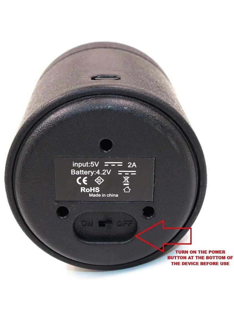 برايم بي جافاودان مبخرة بخور كهربائية قابلة لإعادة الشحن – مبخرة محمولة عبر USB للبخور العربي للمنزل، السيارة، والمكتب | عمر بطارية طويل، تشغيل بدون دخان – تصميم مِدخن عصري - Image 4
