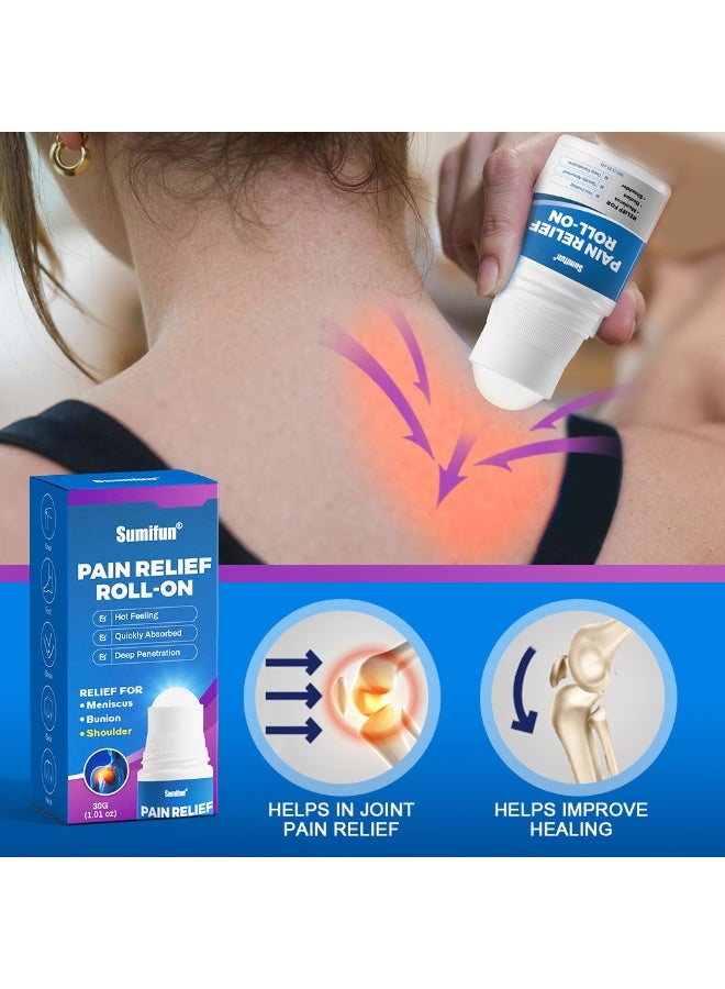 Sumifun Joint Pain Relief Roll-On Cream - 30g Joint Care Roller for Shoulder, Neck, Lower Back, and Ankle Discomfort Relief, Soothing Massage Care Roll-On, Fast-Acting Relief, External Cream Moisturizing - Image 2