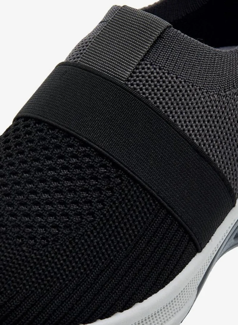 Oaklan by Shoexpress BLACK Boys Textured Slip-On Sports Shoes for Men | Best Price UAE