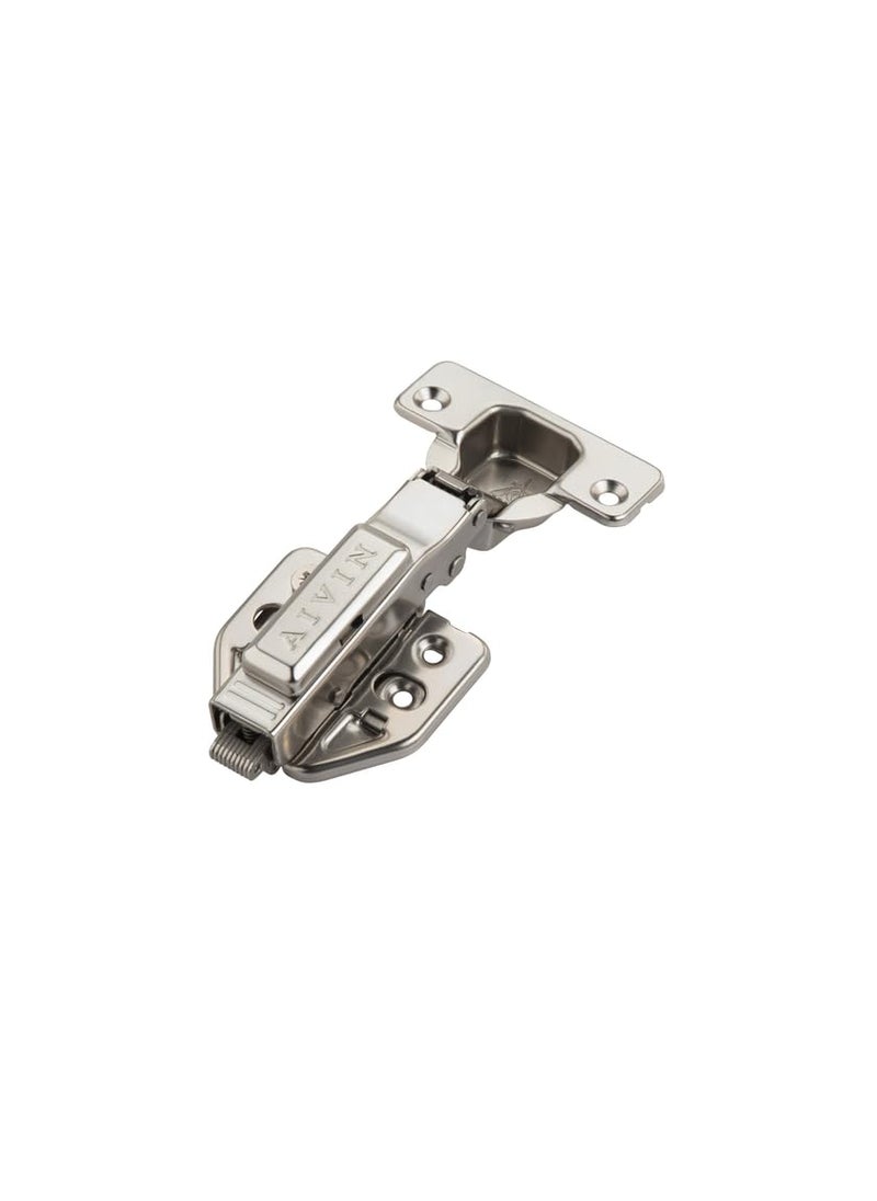 ZORBA Zorba Stainless Steel Steel Soft Close 3D Hydraullic Clip On Concealed Hinges for Inset Overlay Door Pack of 4 Pair 15 Degree Crank Silver  - Image 2