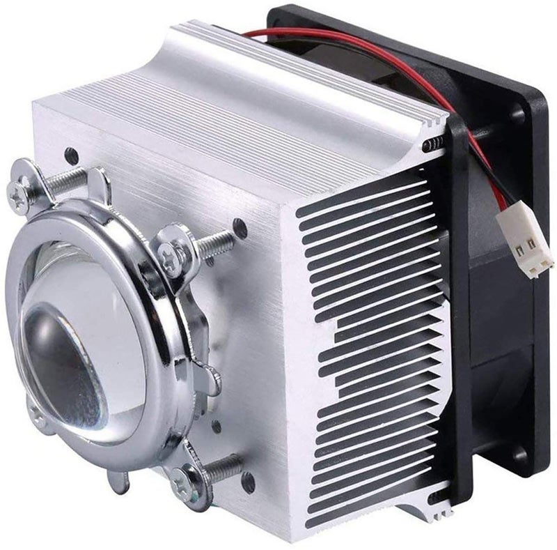 TX Aluminium Heatsink Cooling Fan44mm Lens 120 Degree for 50W 100W Led Chip Heatsink 120 Degree Lens