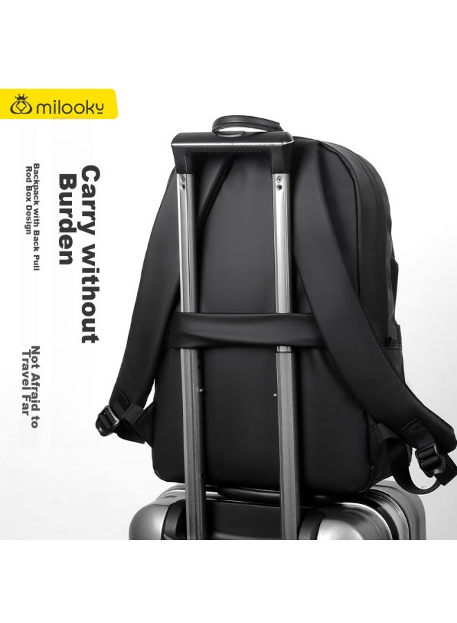 Milooky Laptop Backpack For Men, Business Backpack, 14/15.6/16 Inch Travel Bag, Large Capacity Schoolbag - Image 2