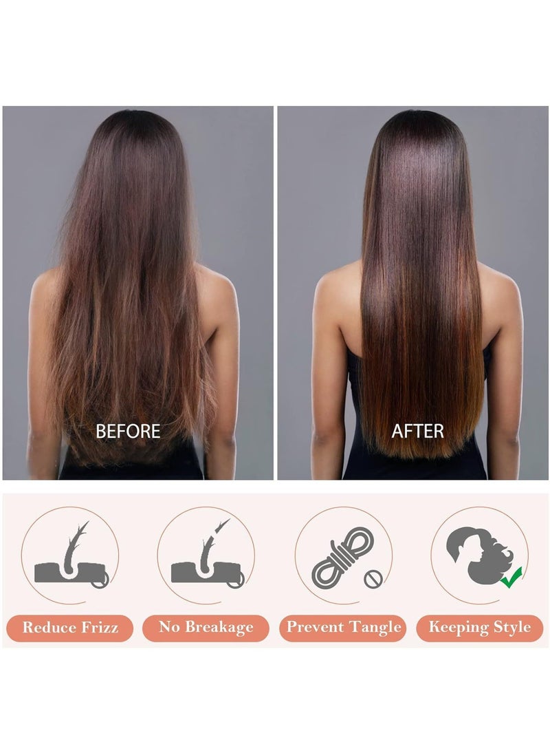 أوليس فيرس  طاقية حرير ساتان مبطنة + ربطة شعر 2 في 1 – للشعر المجعد والطبيعي – حزام قابل للتعديل للنوم وحماية الشعر - Image 5