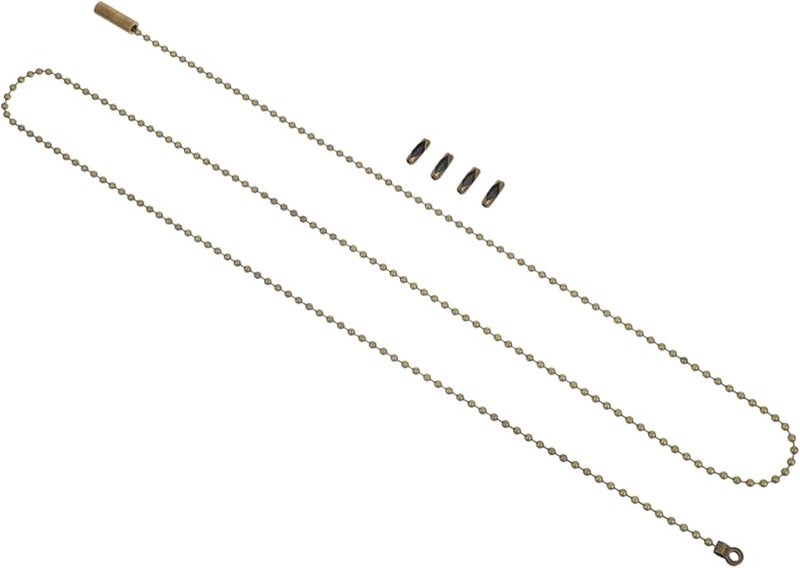 سلسلة سحب خرزية بنية داكنة لمروحة السقف وتركيبة الإضاءة، إكسسوار منزلي أنيق - Image 1