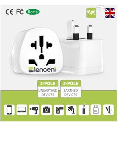Lencent 2X World to UK Travel Adapter, Visitor from USA/Europe/China/Australia to 3 Pin UK Adapter Plug, USA to UK Adapter/China/AU to UK adapter  - Image 4