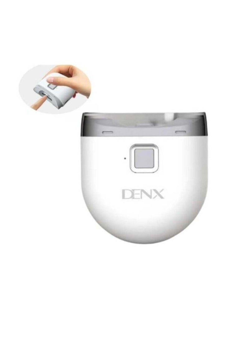 Denx DX3710 Electric Nail Clipper – Rechargeable LED Clipper for Kids & Adults, Safe & Painless Automatic Nail Trimmer/File