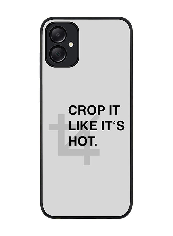 Rugged Black edge case for Samsung Galaxy A05, Slim fit Soft Case Flexible Rubber Edges Anti Drop TPU Gel Thin Cover- Crop It