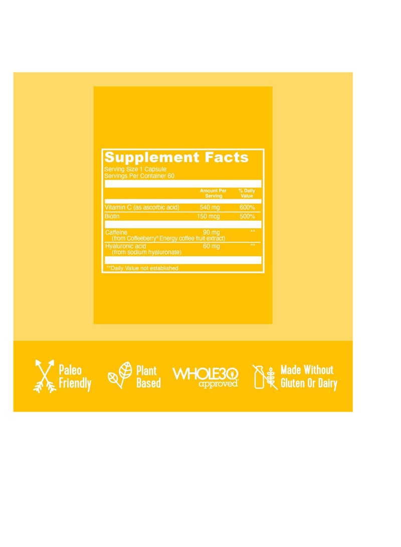 فيتال بروتينز الصباح استيقظ وتوهج 60 كبسولة - Image 2