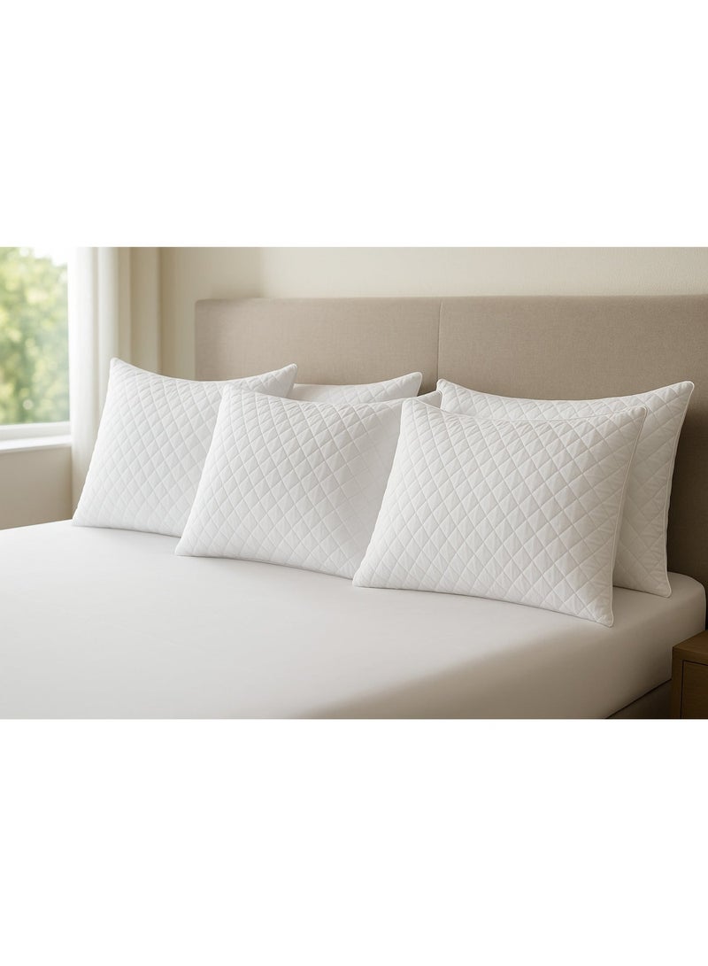 Tiba Set of 4 pcs, Captioned fiber pillow,800 GM, 50*70 cm - Image 4