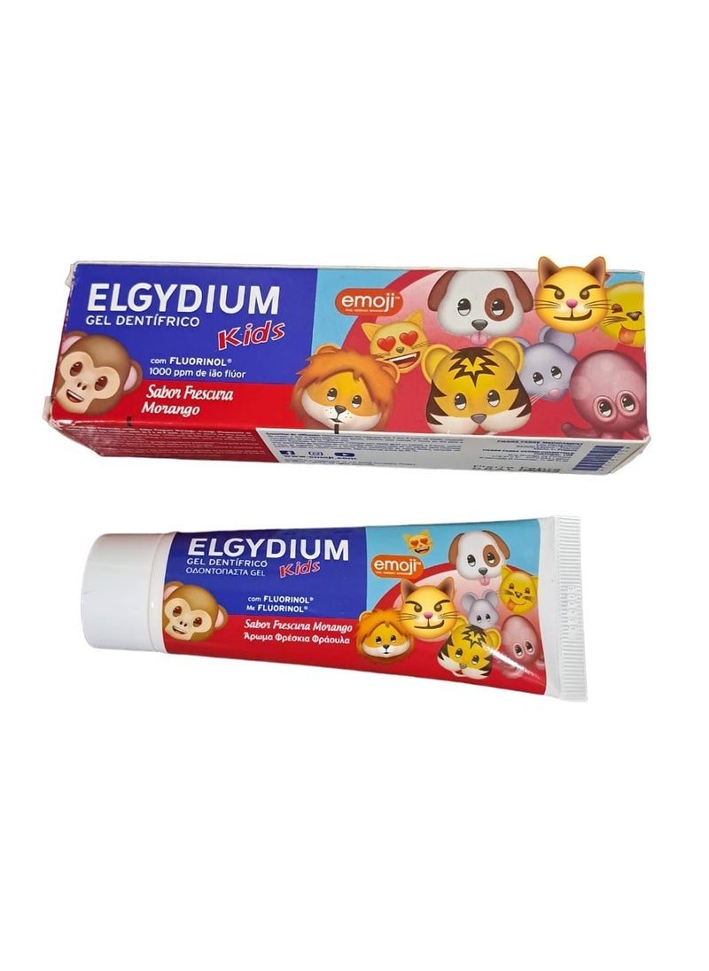 ELGYDIUM - Elgydium Kids Emoji Fresh Strawberry Toothpaste 50ml - Image 1