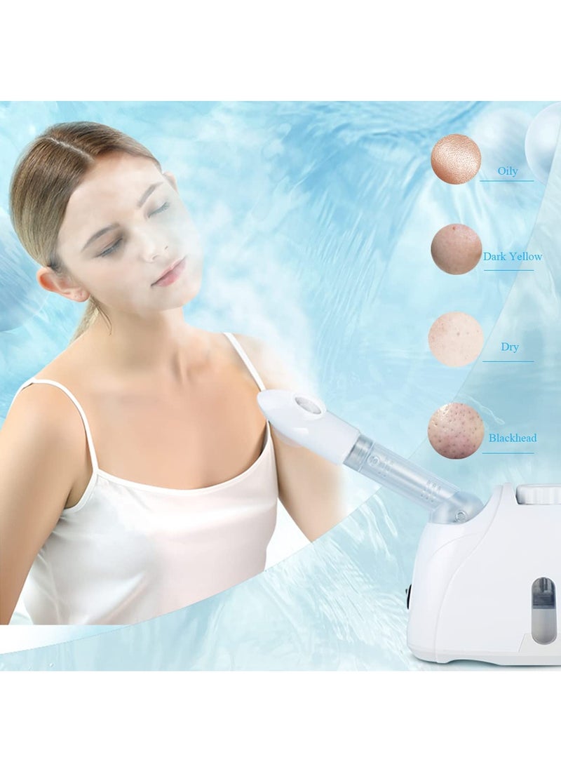 Arabest Professional Facial Steamer Facial Steamer with 360° Rotating Nozzle Sprayer Extendable Arm & Adjustable Nozzle for Sinuses Moisturizing Unclogs Pores or deep Cleaning Skin at Home or Salon, White  - Image 5