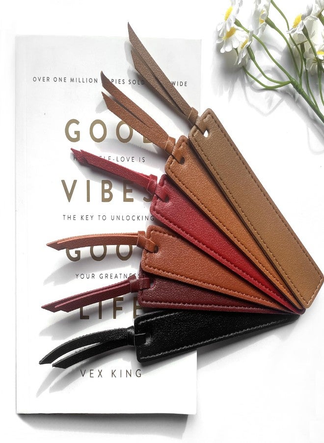 Wayzton Classic Leather Bookmark, Wayzton Handmade Stitched Bookmarks Page Markers Reading Gifts for Book Lovers Readers Men Women Teachers Church Book Club Supplies - Image 5