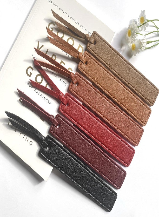 Wayzton Classic Leather Bookmark, Wayzton Handmade Stitched Bookmarks Page Markers Reading Gifts for Book Lovers Readers Men Women Teachers Church Book Club Supplies - Image 4