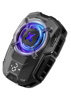 SYOSI Cell Phone Cooler Fun Cooler DL16 27W Semiconductor Heatsink Cooling Pad with LED Temperature Display Intelligent Controls Fan Speed Settings PUGB Gaming Universal for 2.83-3.66 inches iOS Android  - Image 1