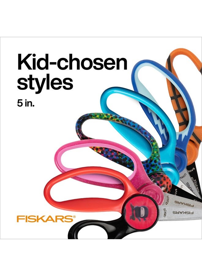 Fiskars 5" Pointedtip Scissors For Kids 4+ With Classpack Art Caddy Organizer (24Pack)Kids Scissors For School Or Craftingback To School Suppliesassorted Colors - Image 2