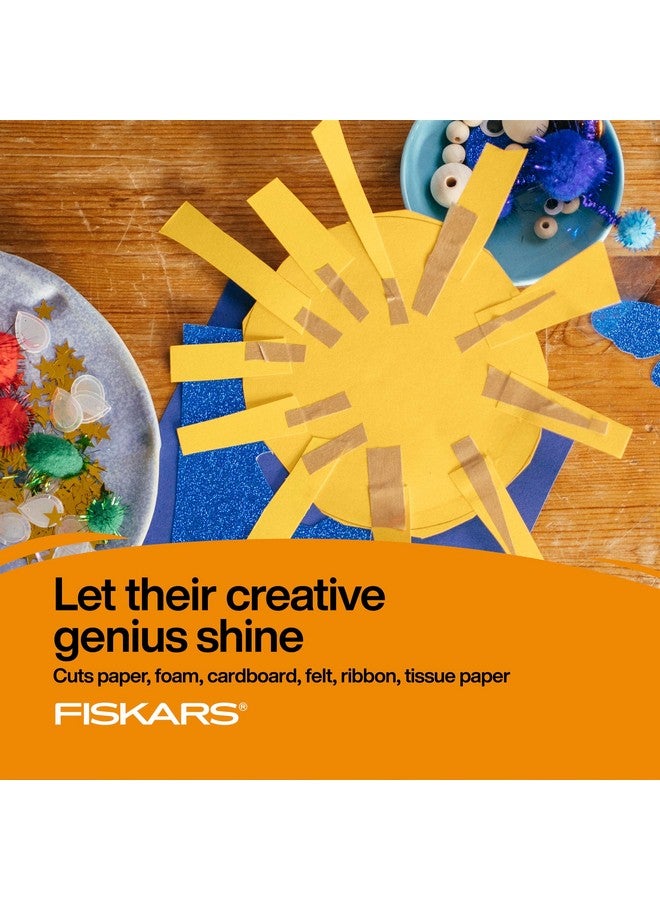 Fiskars 5" Pointedtip Scissors For Kids 4+ With Classpack Art Caddy Organizer (24Pack)Kids Scissors For School Or Craftingback To School Suppliesassorted Colors - Image 3