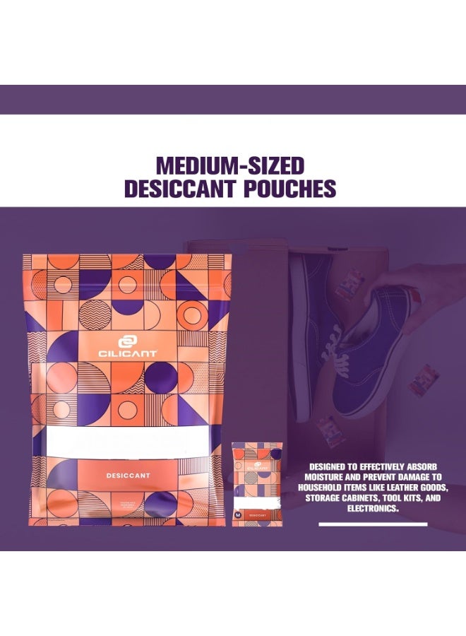 CILICAnT مزيل الرطوبة CILICAnT Absorpak، متوسط ​​الحجم - 200 كيس (حوالي 5 جرام لكل كيس) للاستخدام المنزلي، والجلود، والتخزين، والإلكترونيات - ماصات الرطوبة - Image 2