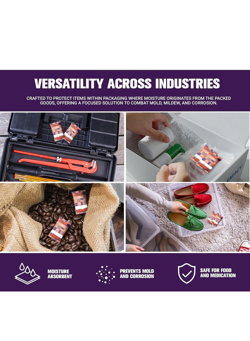 CILICAnT مزيل الرطوبة CILICAnT Absorpak، متوسط ​​الحجم - 200 كيس (حوالي 5 جرام لكل كيس) للاستخدام المنزلي، والجلود، والتخزين، والإلكترونيات - ماصات الرطوبة - Image 3